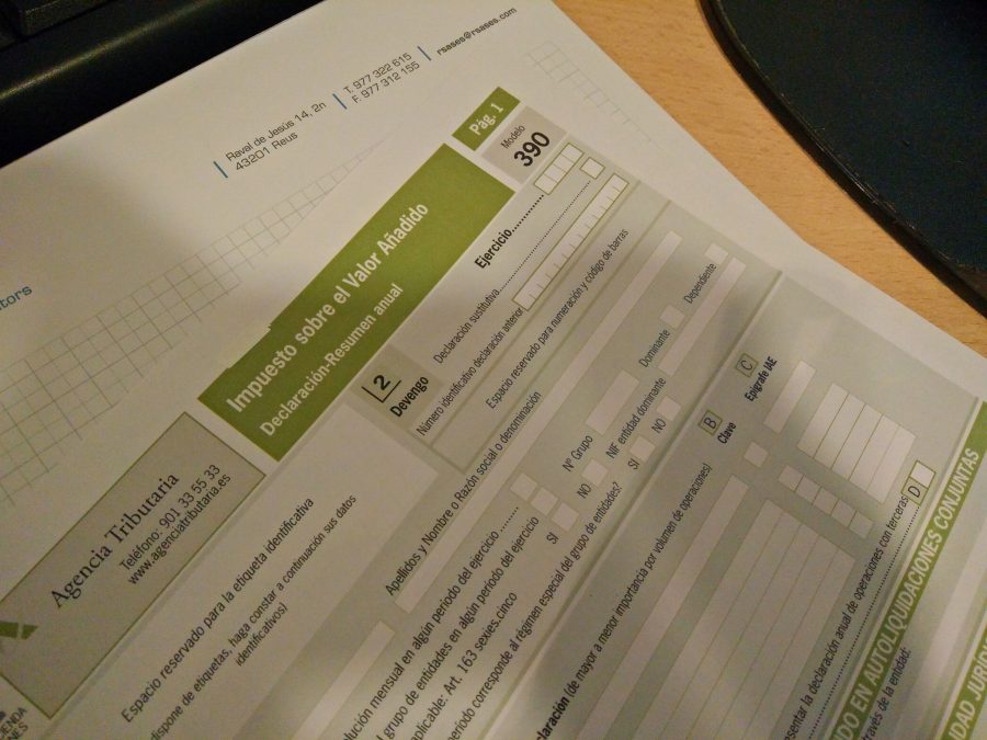 model resum anual 390 de l’I.V.A